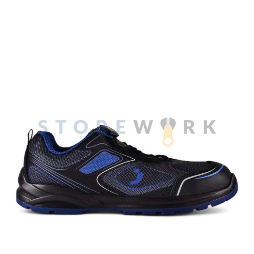 Мужские и женские рабочие кроссовки Safety Jogger CADOR S1P LOW TLS чёрные / синий (CADORS1PLT-BLU) (1)