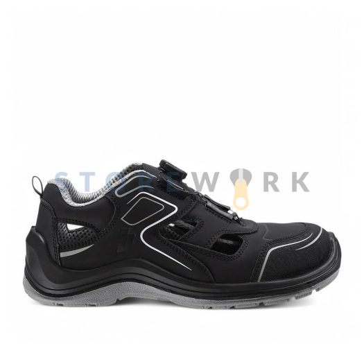 Мужские и женские рабочие сандали Safety Jogger FLOW S1P SANDAL TLS чёрные (FLOWS1PSTL-BLK) (1)