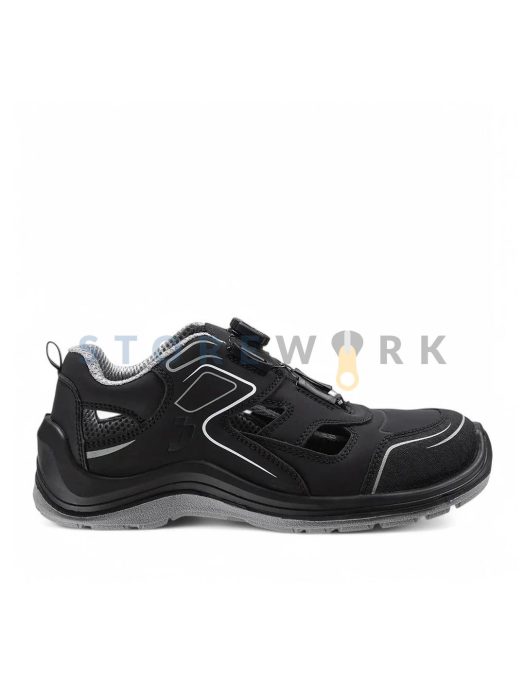 Мужские и женские рабочие сандали Safety Jogger FLOW S1P SANDAL TLS чёрные (FLOWS1PSTL-BLK) (1)