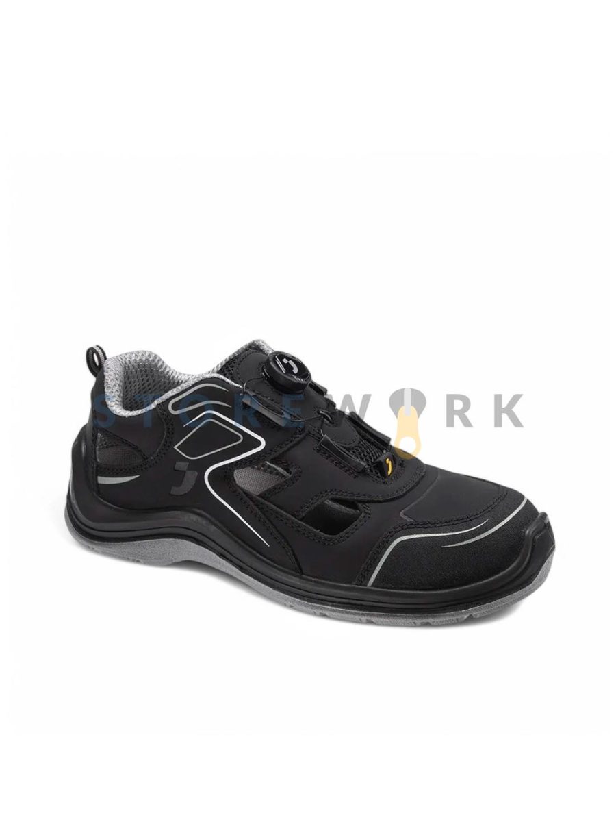 Мужские и женские рабочие сандали Safety Jogger FLOW S1P SANDAL TLS чёрные (FLOWS1PSTL-BLK) (3)