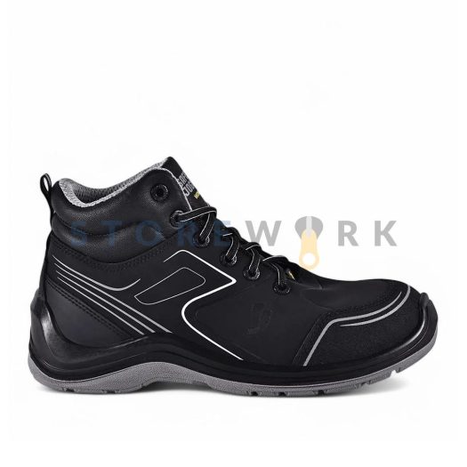 Мужские и женские рабочие ботинки Safety Jogger FLOW S3 MID чёрные (FLOWS3MID-BLK) (1)