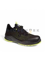 Мужские и женские рабочие кроссовки Safety Jogger MODULO S1PS LOW PERF чёрные / зелёный (MODULOS1PL-BLK) (3)