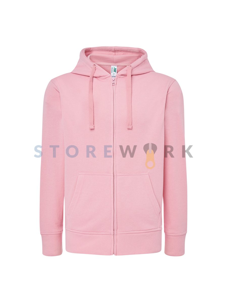 Женская толстовка на молнии JHK SWULHOOD розовая (Pink SWULHOOD-PK) (1)